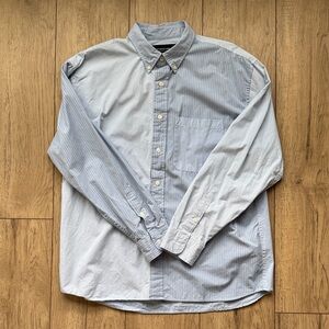 Abercrombie & Fitch 90’s Oversized Shirt Blue Button Down Men’s M Long Sleeve